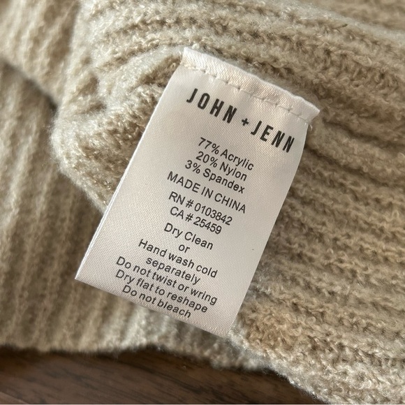 JOHN + JENN Stylish Beige and Black Women's Sweater S - Picture 7 of 11